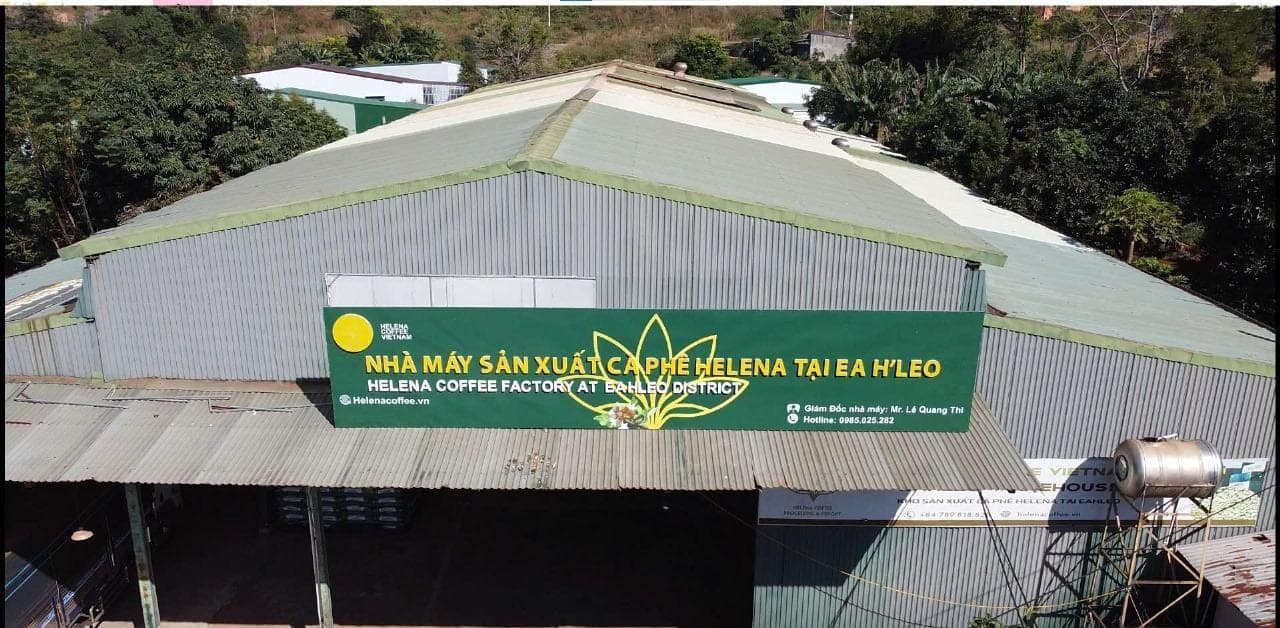 Helena Coffee factory in Ea H'Leo, Đắk Lắk, Vietnam